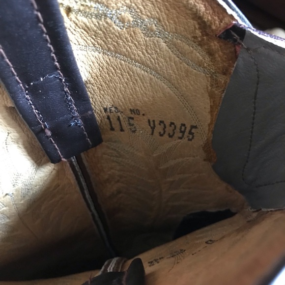 Mens 7 D Tony Lama Python Snakeskin Two Toned Black And Brown Roper Cowboy Boots - Picture 5 of 13